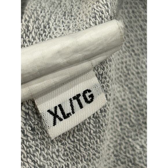 Hiro Clark Hoodie Pullover Mens Size XL Heather Gray Relaxed Fit Terry Jersey - Picture 5 of 6